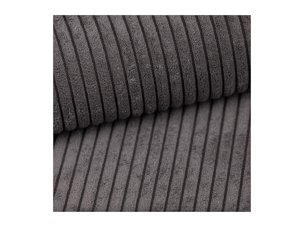 Lit boxspring avec sommier et surmatelas VIESTA tissu Poso Dark Grey 120x200 cm H2-Pocket