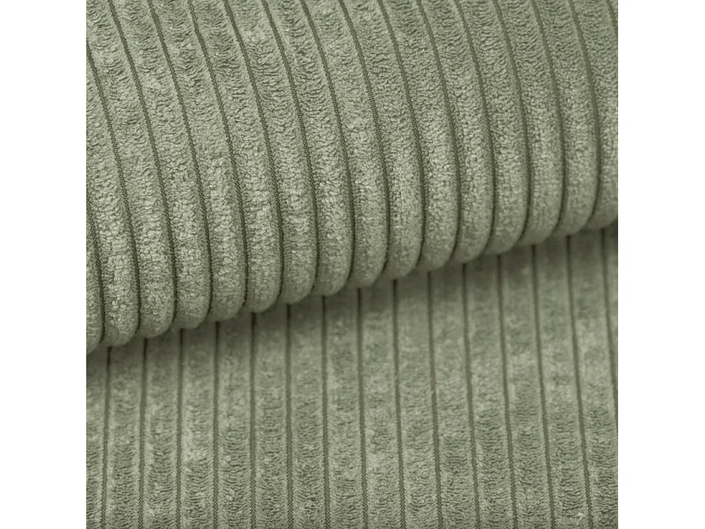 Lit boxspring avec sommier et surmatelas VIESTA tissu Poso vert clair 160x200 cm H3-Bonell