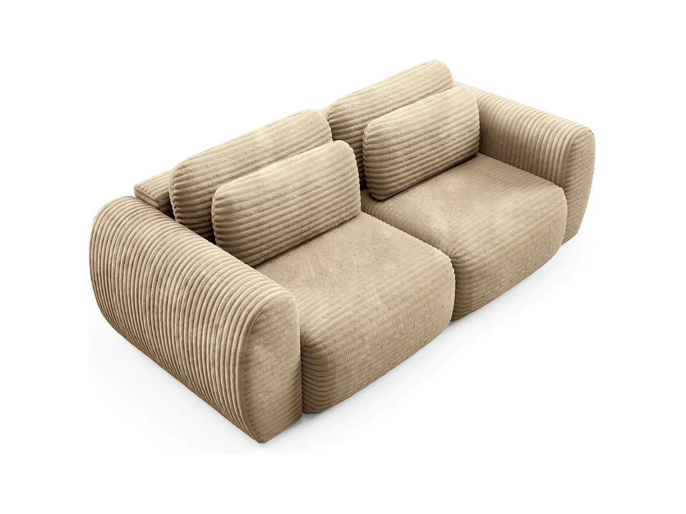 Canapé convertible premium CLOUD Miel