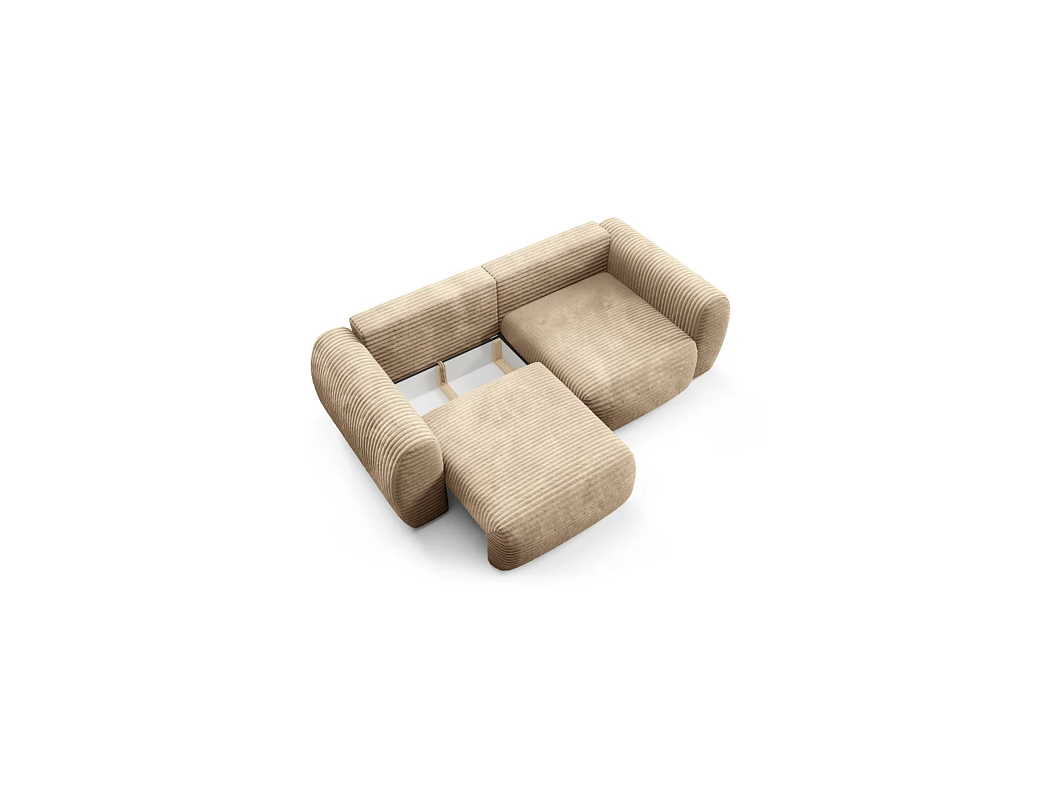 Canapé convertible premium CLOUD Miel