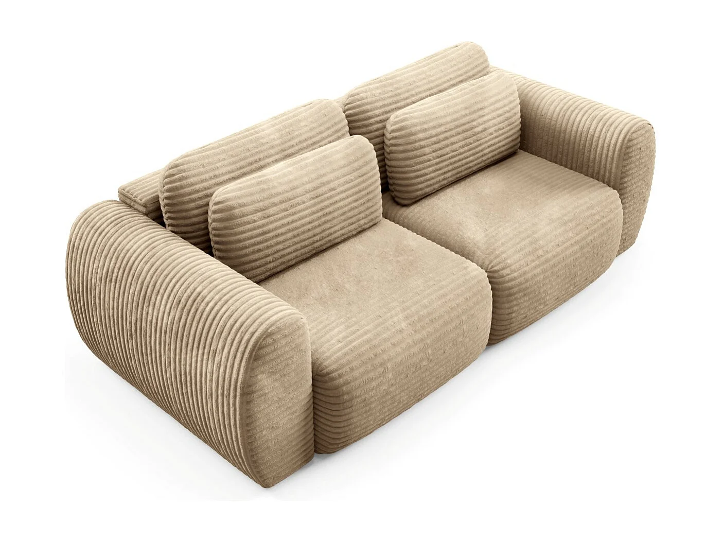 Canapé convertible premium CLOUD Miel