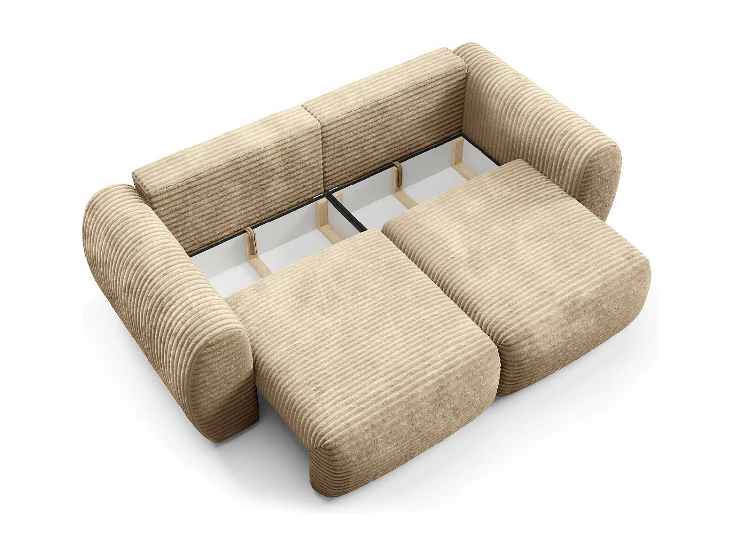 Canapé convertible premium CLOUD Miel