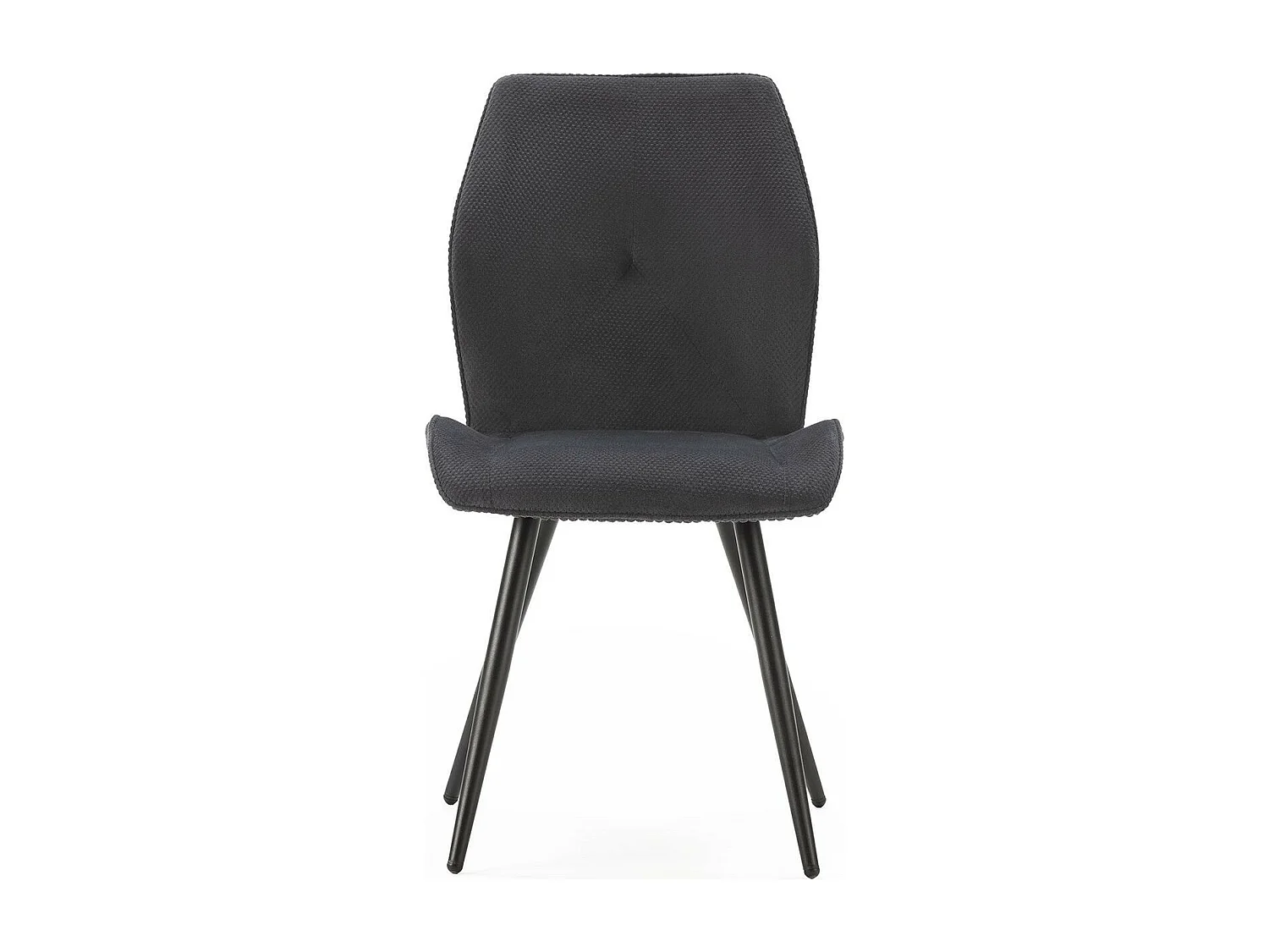 Lot de 2 chaises en velours côtelé noir - Lykke