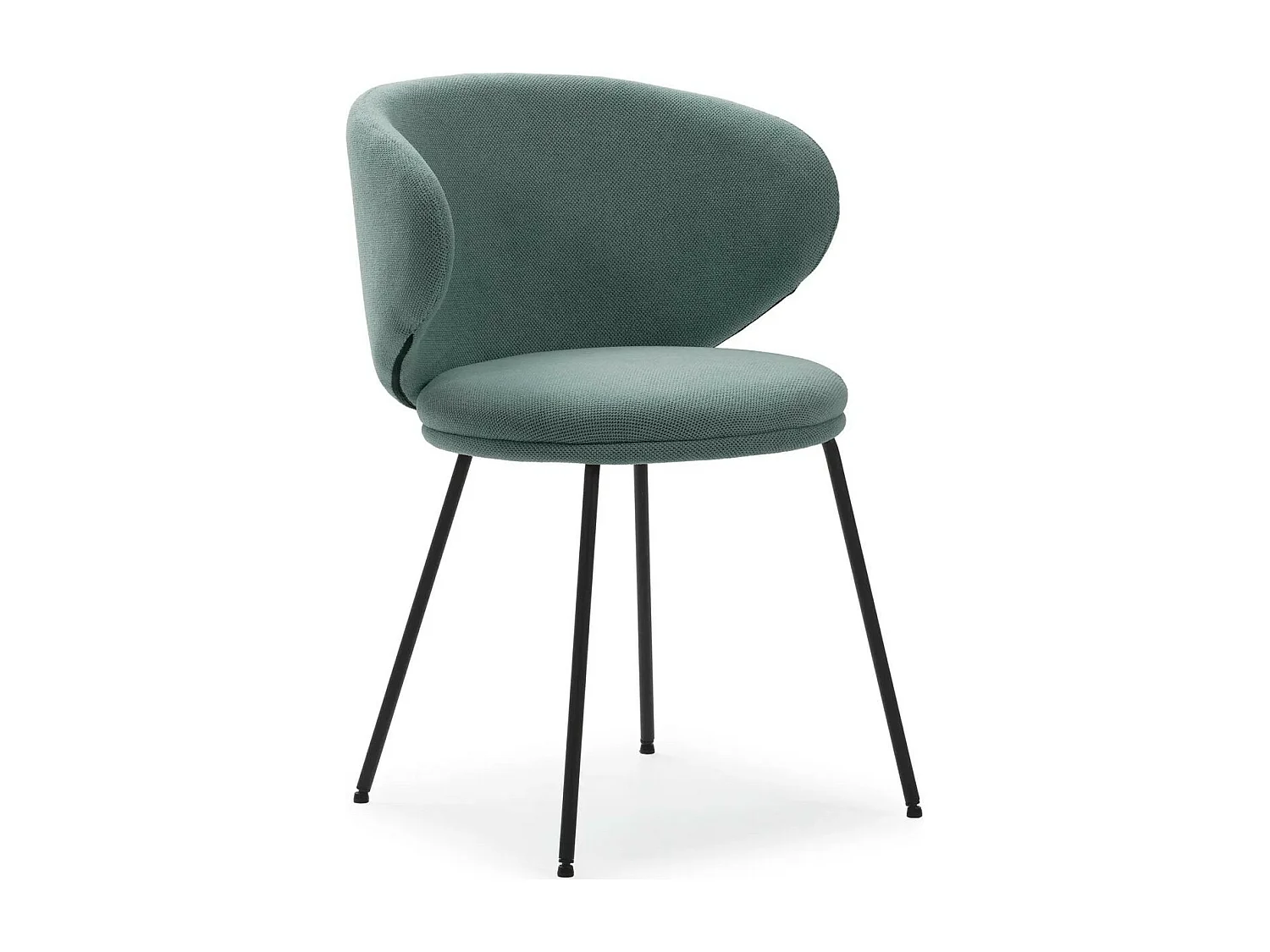 Lot de 2 chaises en tissu vert - Cocoon