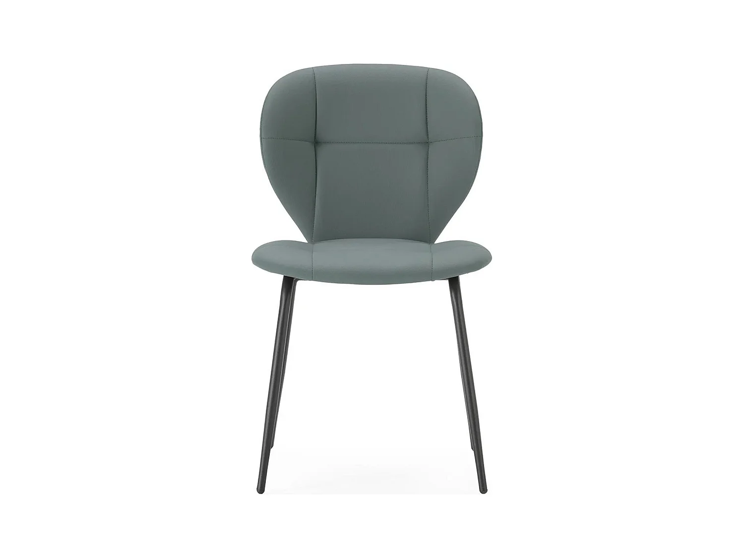 Lot de 2 chaises en tissu vert - Svea