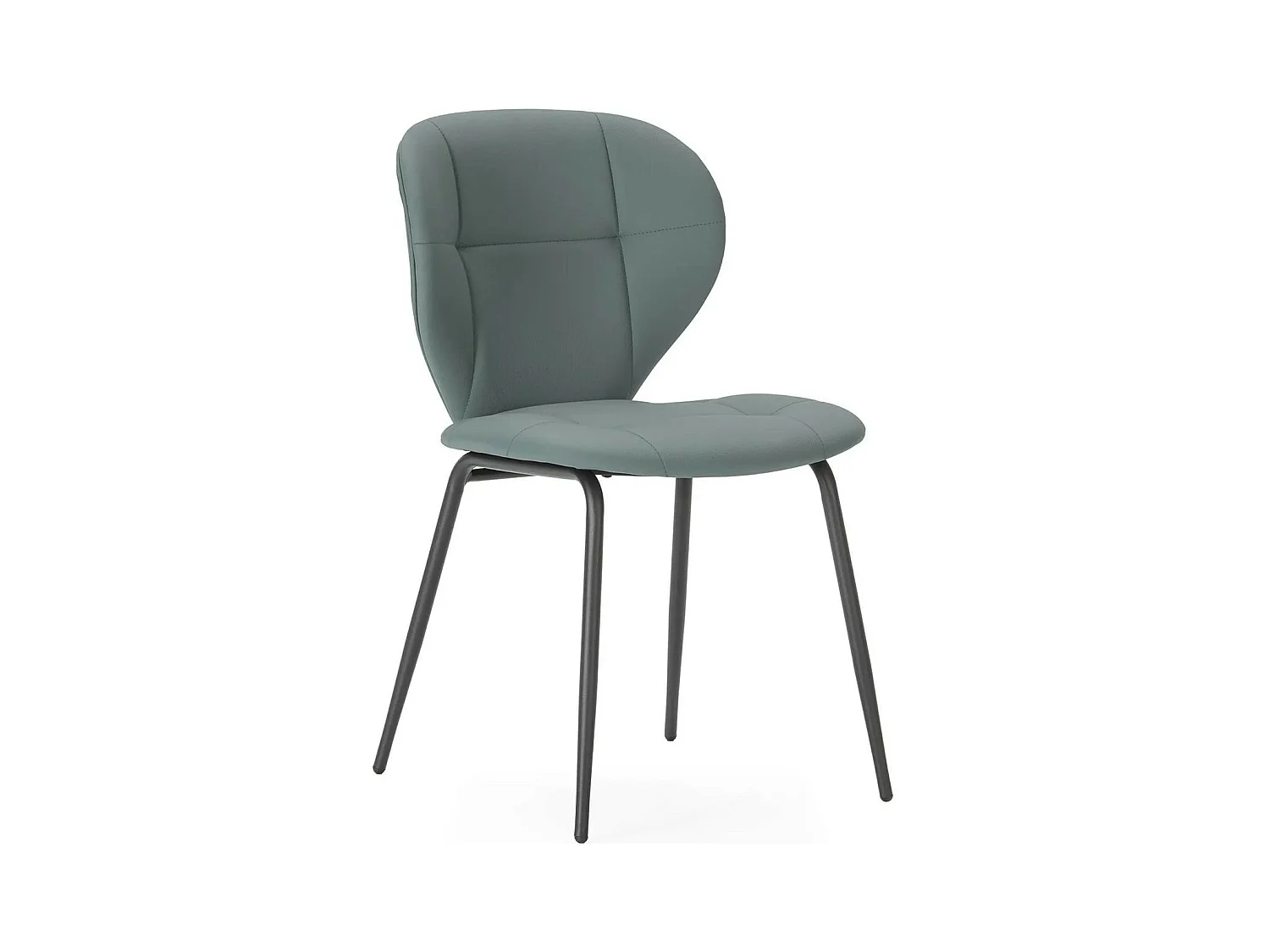 Lot de 2 chaises en tissu vert - Svea
