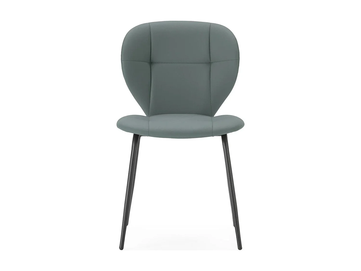 Lot de 2 chaises en tissu vert - Svea