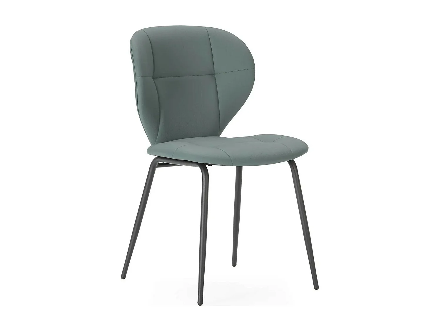 Lot de 2 chaises en tissu vert - Svea