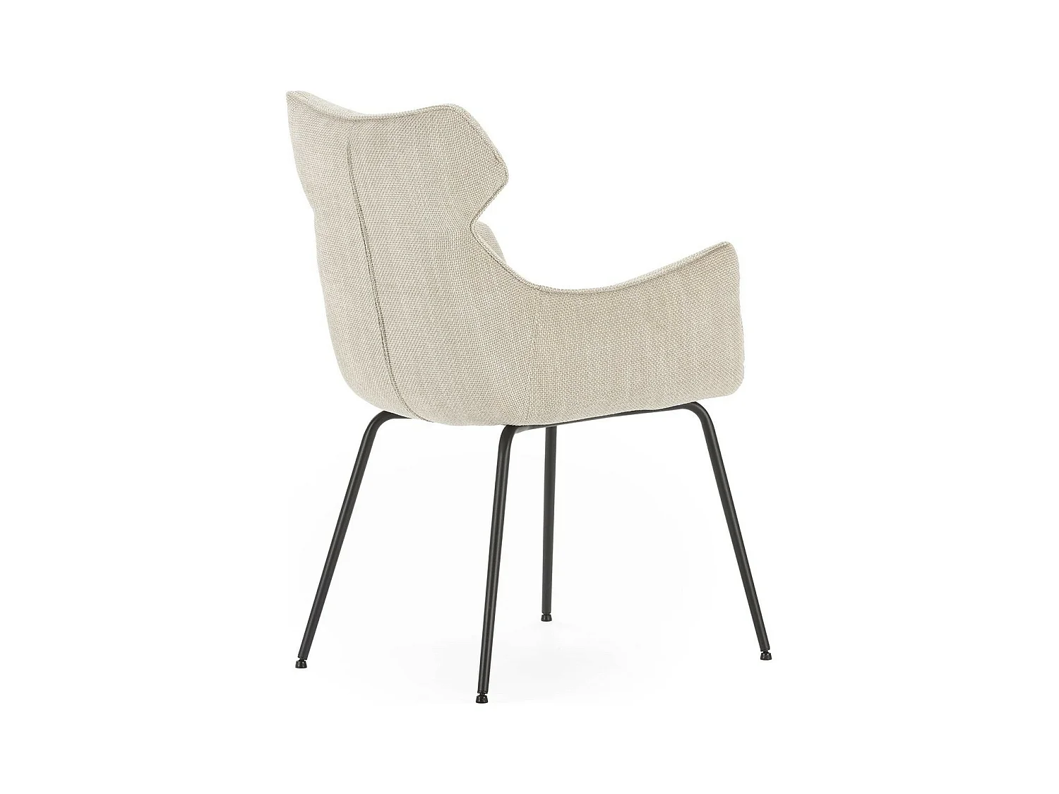 Lot de 2 fauteuils de table en tissu beige - Iconic