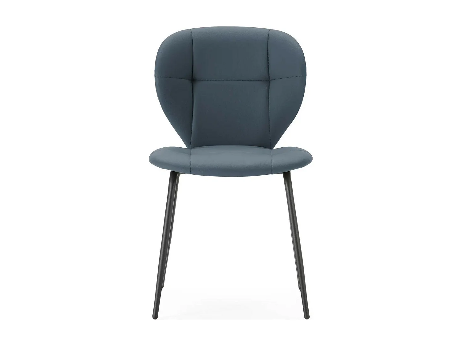 Lot de 2 chaises en tissu gris foncé - Svea