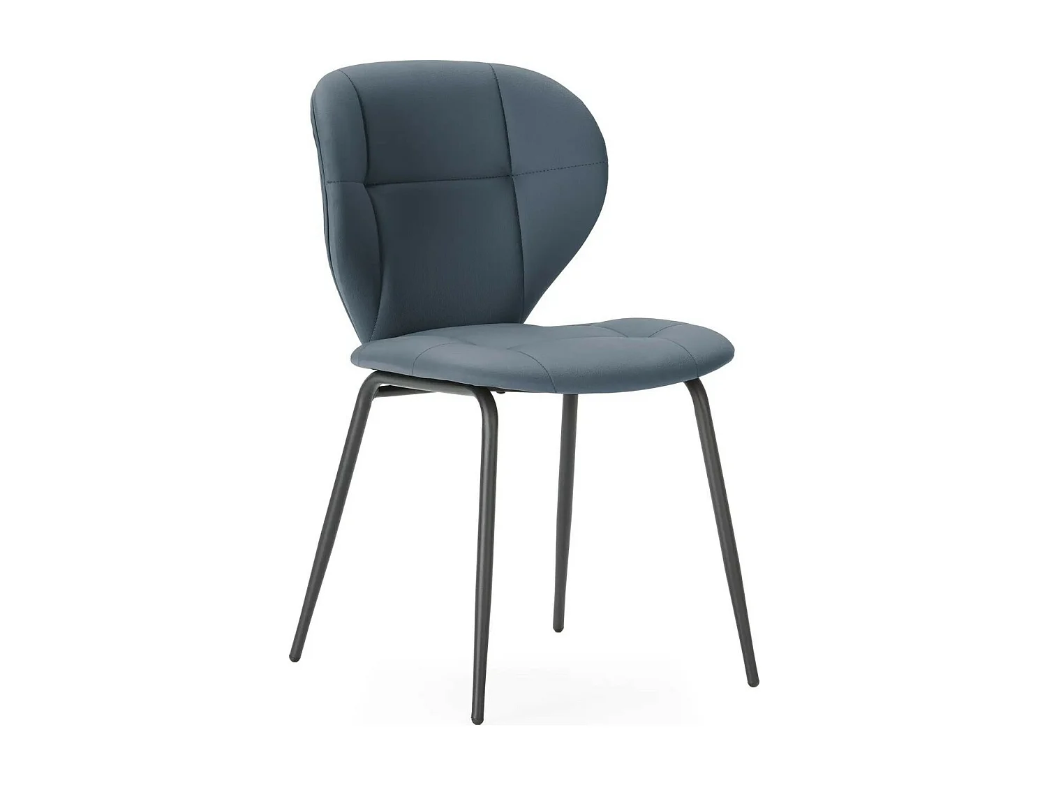 Lot de 2 chaises en tissu gris foncé - Svea