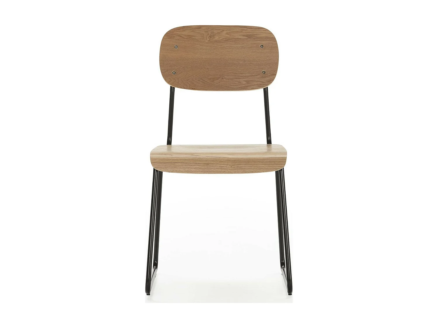 Lot de 2 chaises effet bois - Eken