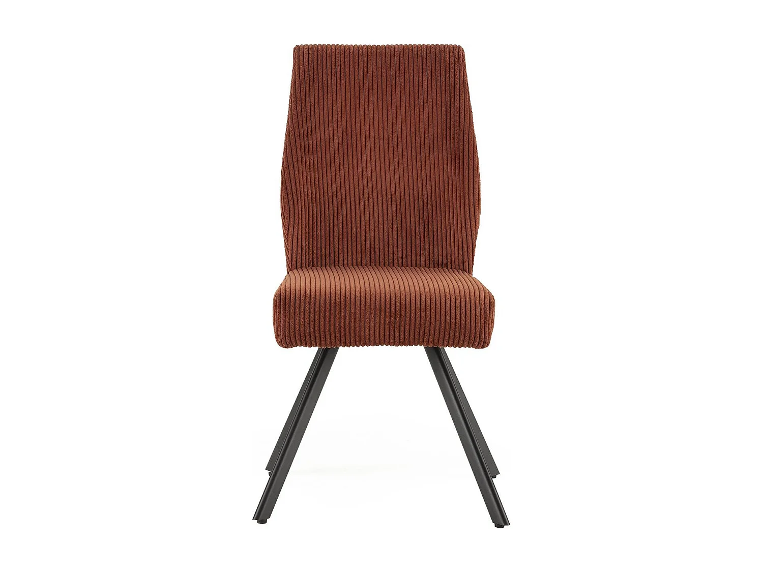 Lot de 2 chaises en velours côtelé rouille - Lagom