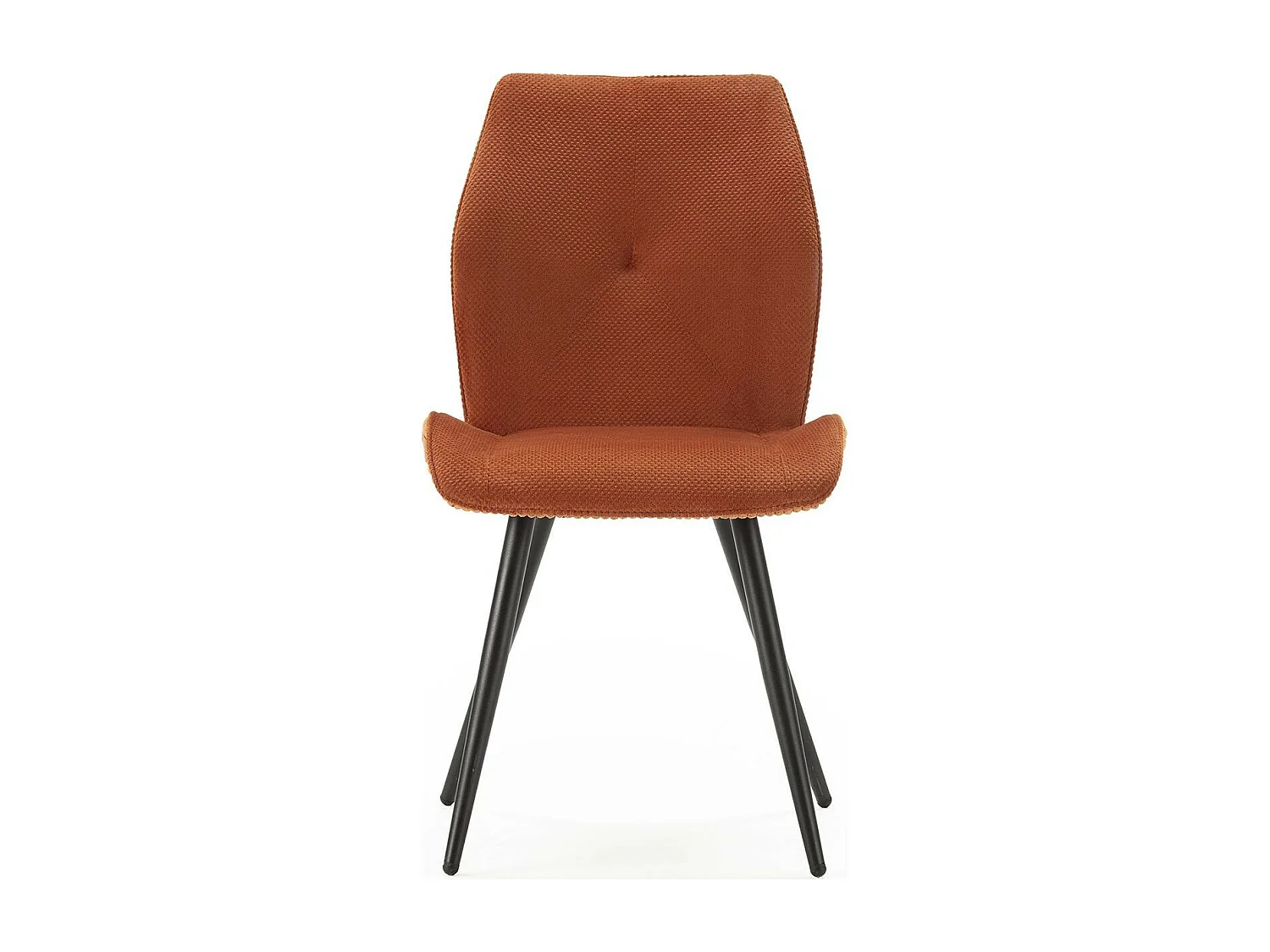 Lot de 2 chaises en velours côtelé rouille - Lykke