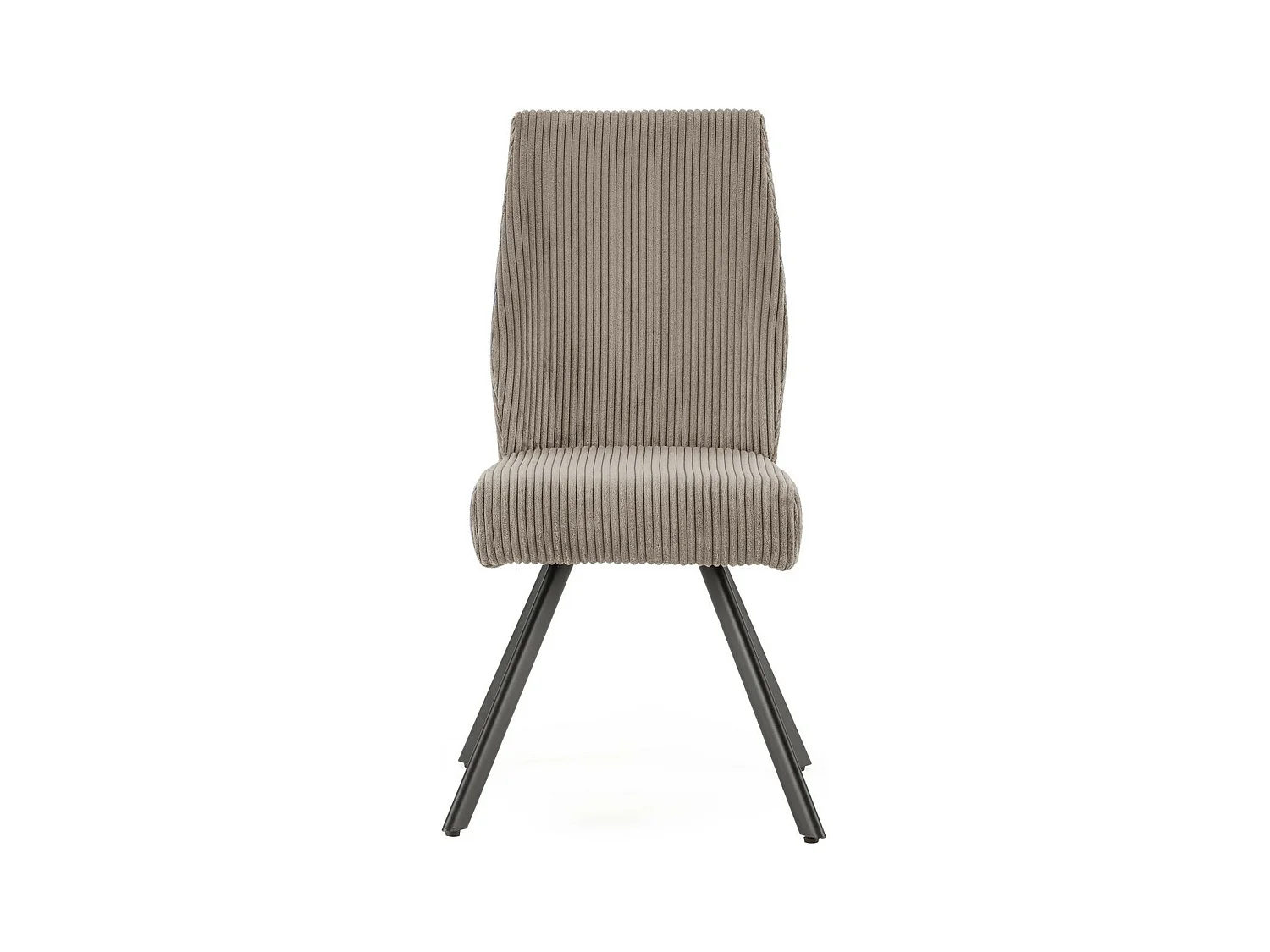 Lot de 2 chaises en velours côtelé gris clair - Lagom