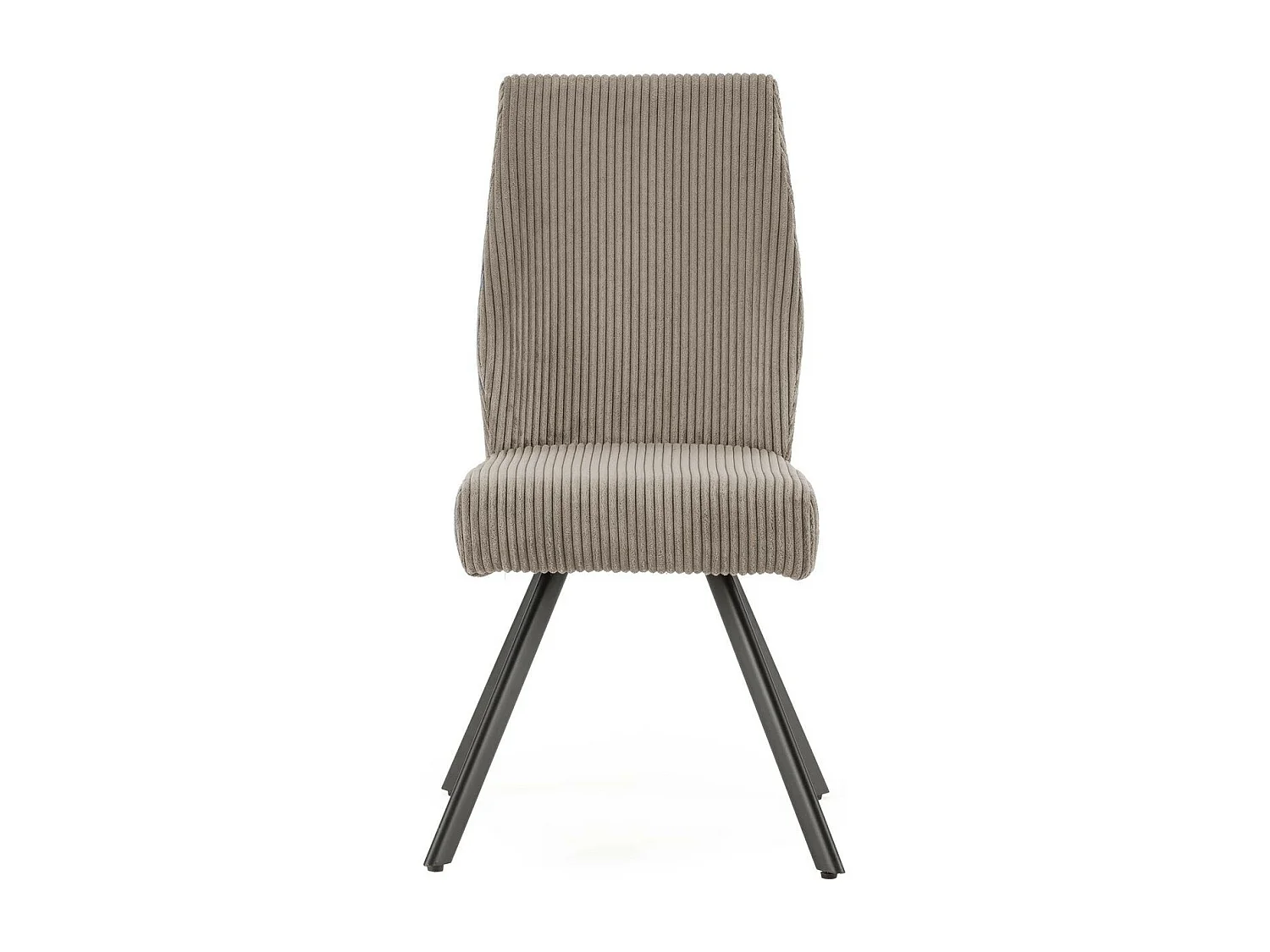 Lot de 2 chaises en velours côtelé gris clair - Lagom