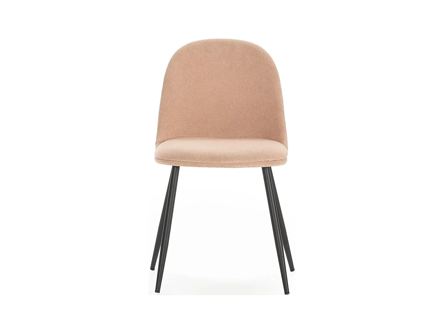 Lot de 4 chaises en tissu rose pâle - Haven