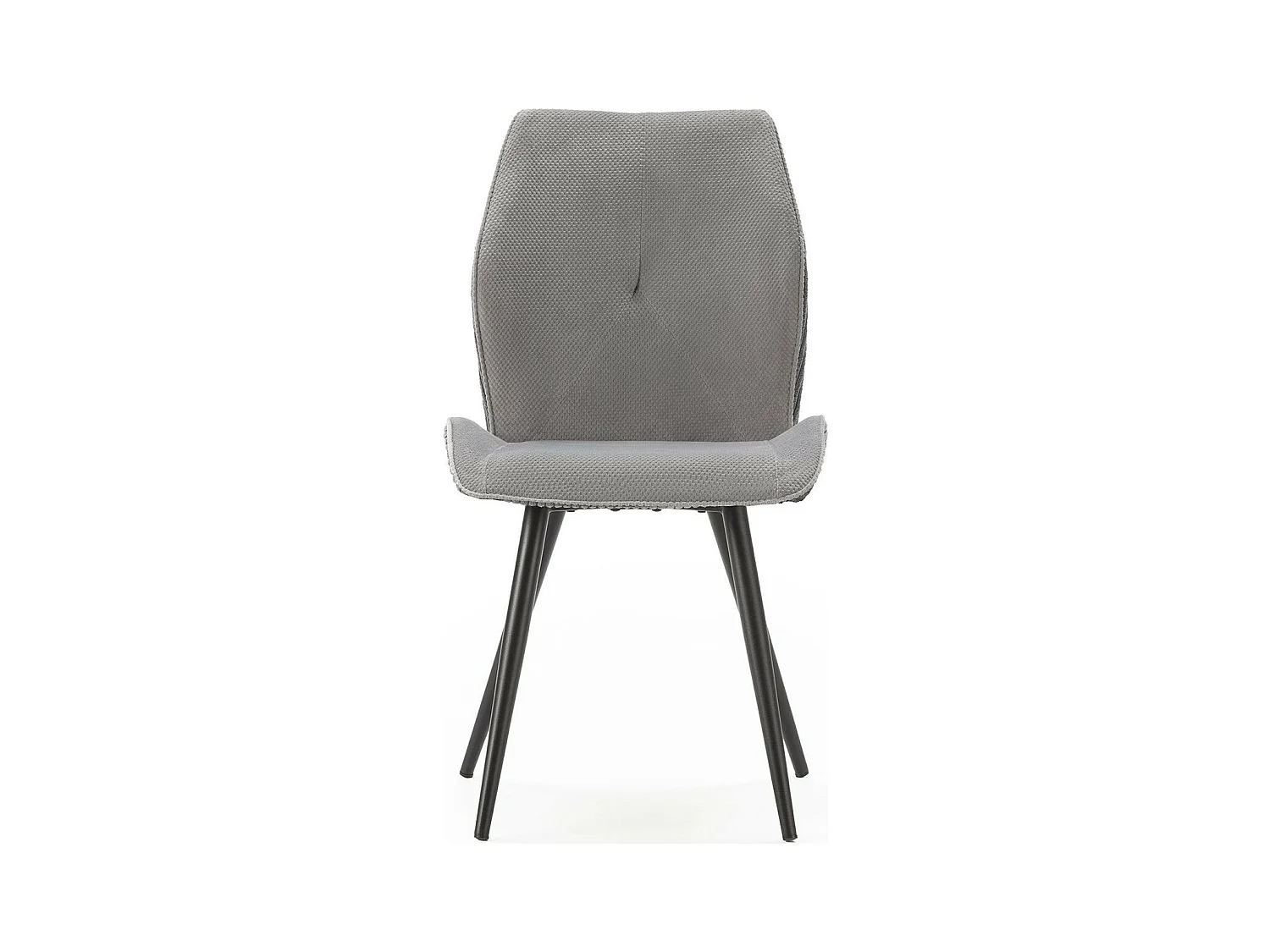 Lot de 2 chaises en velours côtelé gris - Lykke
