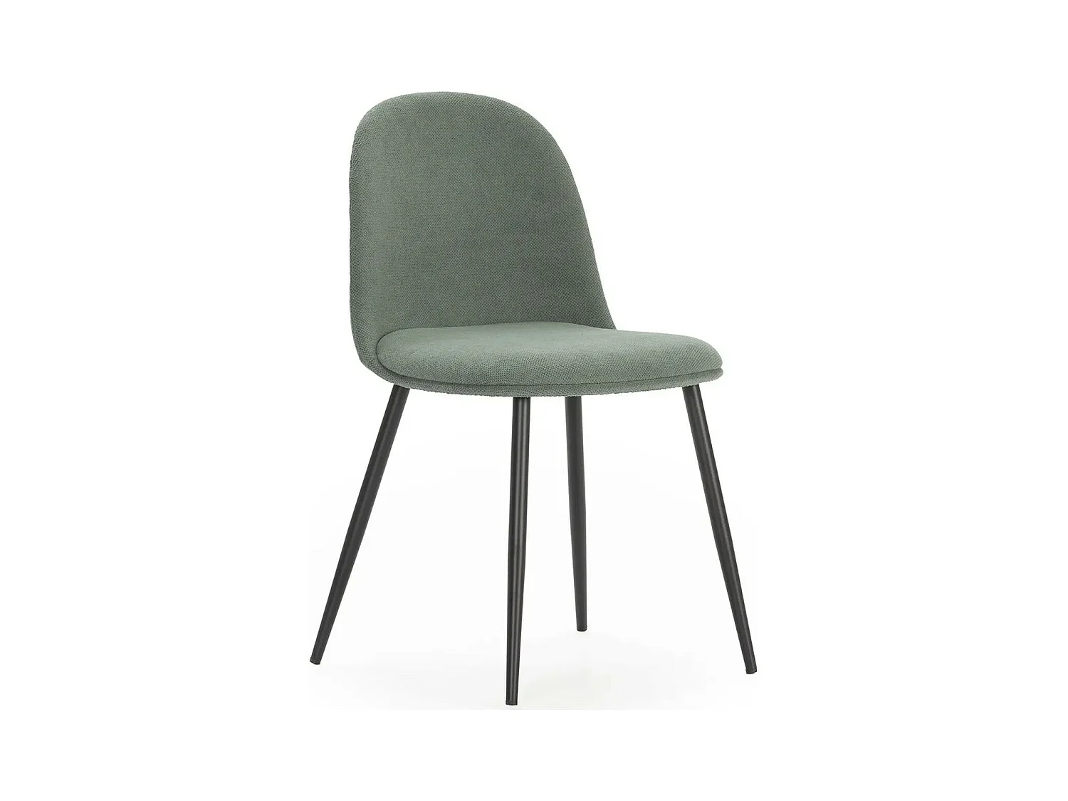 Lot de 4 chaises en tissu vert - Haven