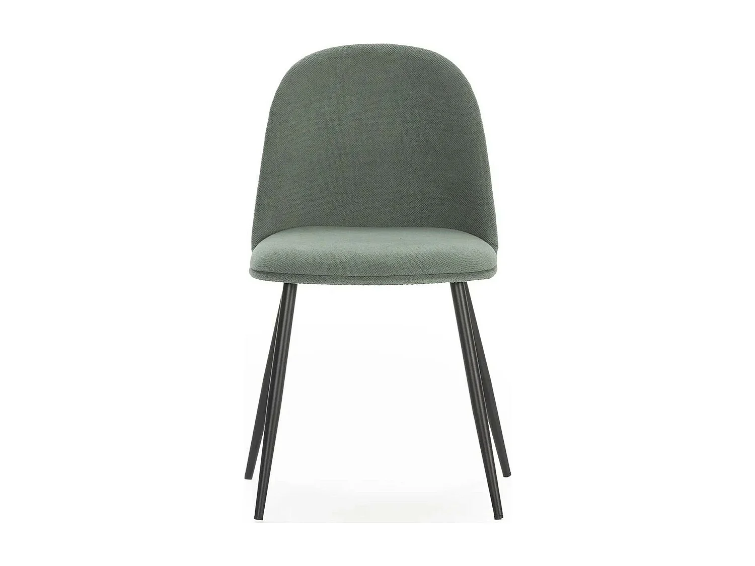 Lot de 4 chaises en tissu vert - Haven