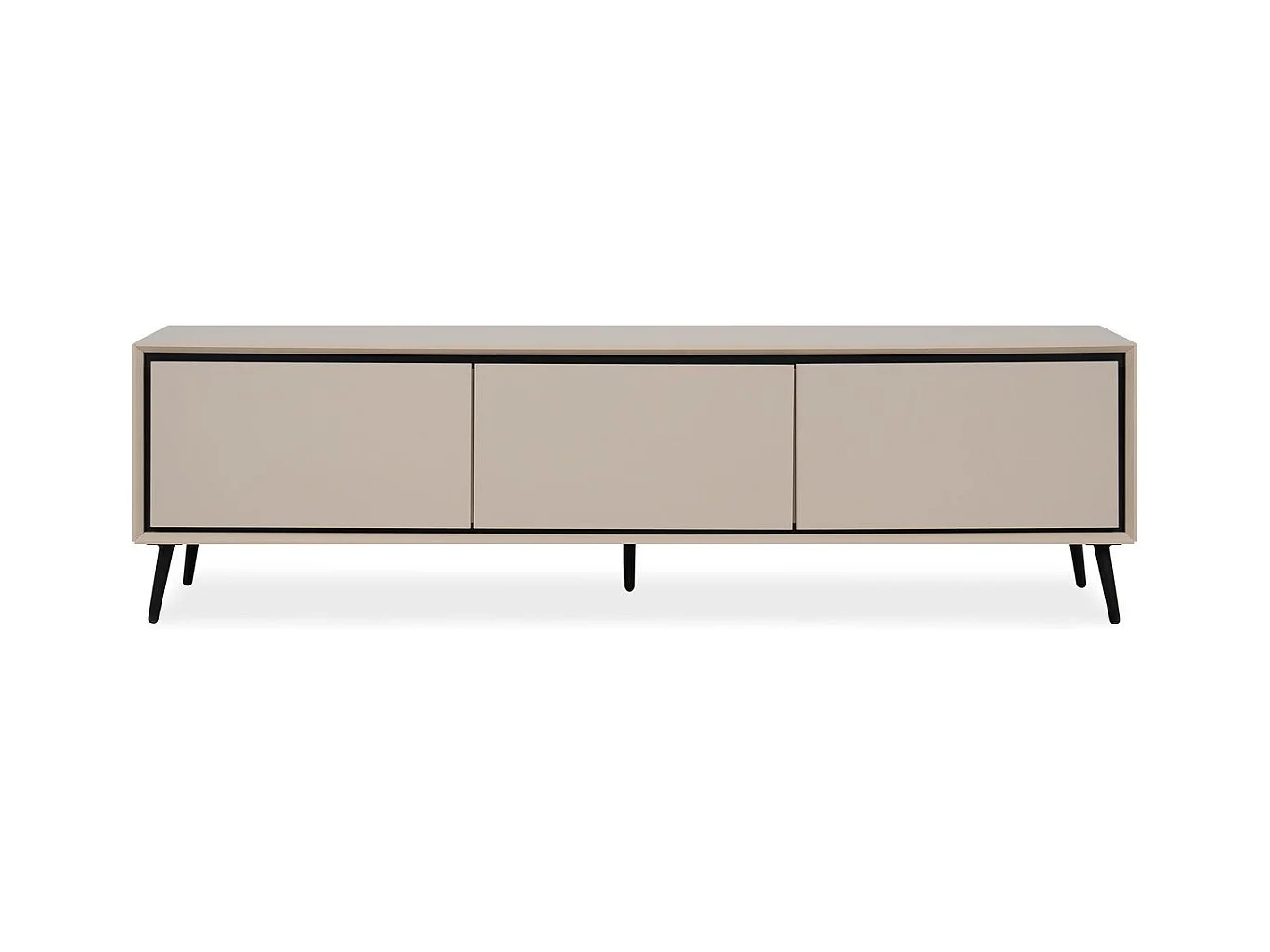 Meuble TV 3 portes cappuccino - Aris