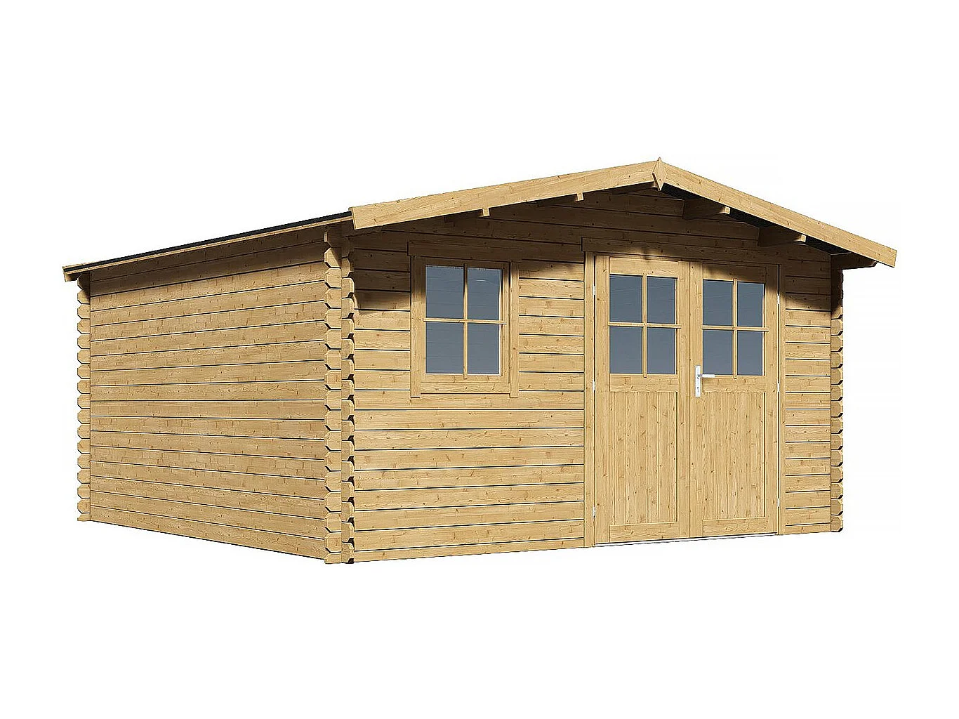 Abri de jardin bois "Belval" - 19 m² - 28 mm