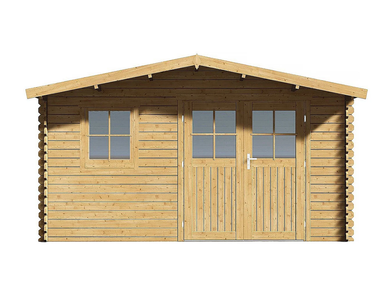 Abri de jardin bois "Belval" - 19 m² - 28 mm