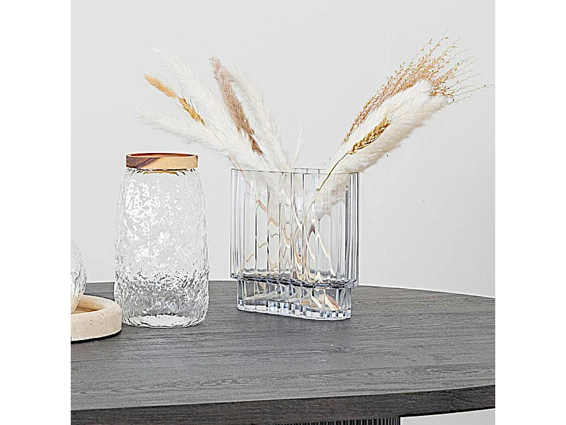 Vase en verre à ouverture large