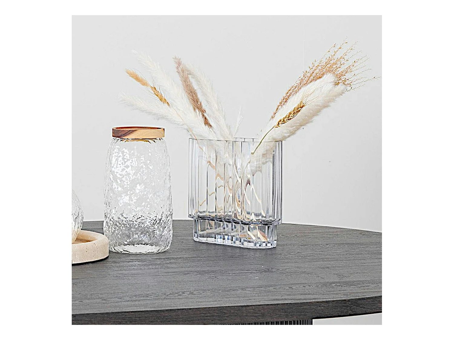 Vase en verre à ouverture large