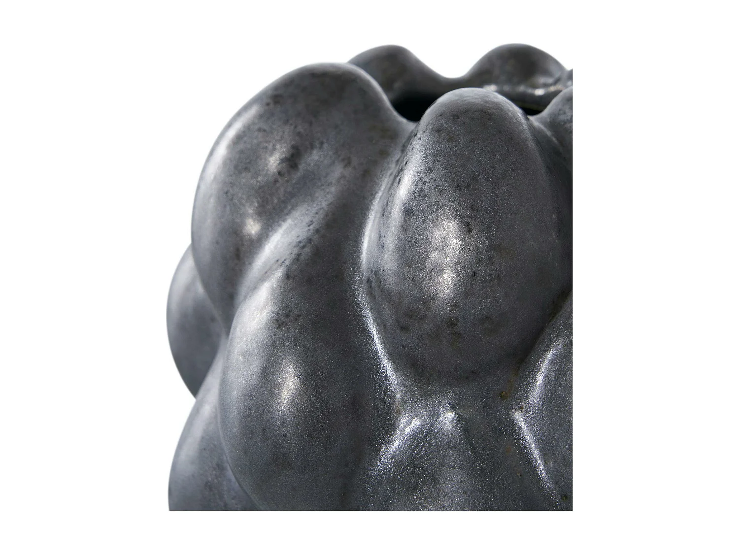 Vase décoratif noir organique