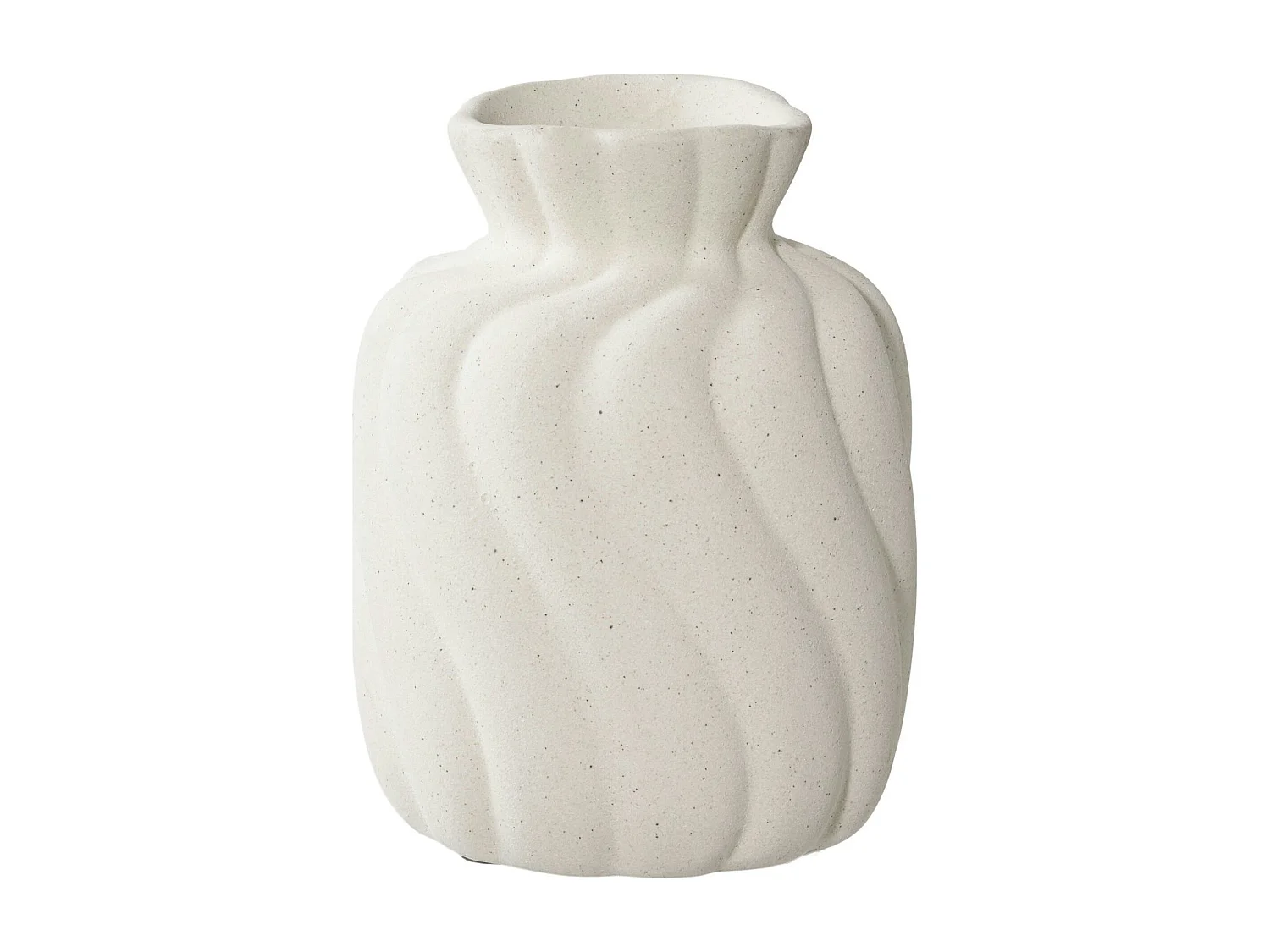 Vase corolle en céramique blanche (ensemble de 2)