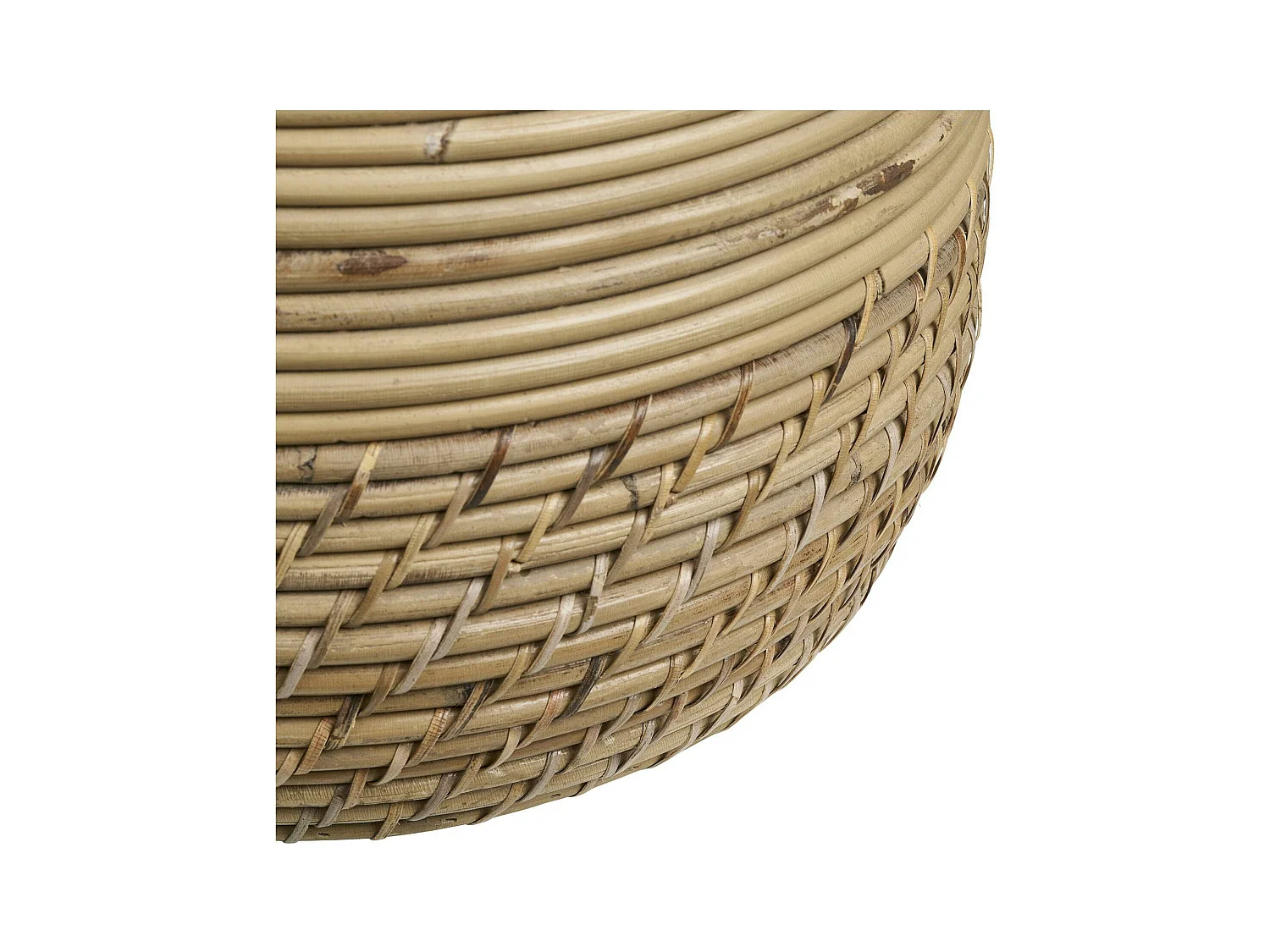 Cache-pot en rotin pour grandes plantes (lot de 2)