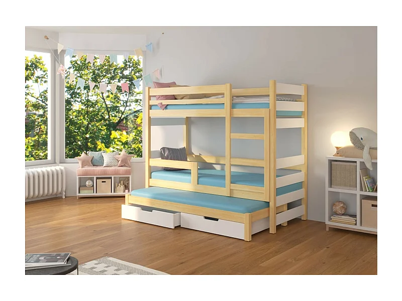 Lit Carlos Lux (80x180) /matelas inclus/blanche