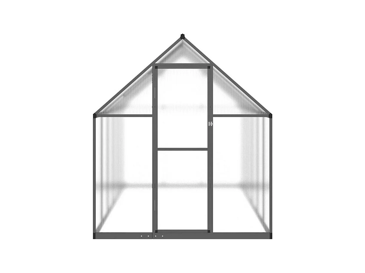 Serre avec cadre de base anthracite 334x169x195 cm aluminium