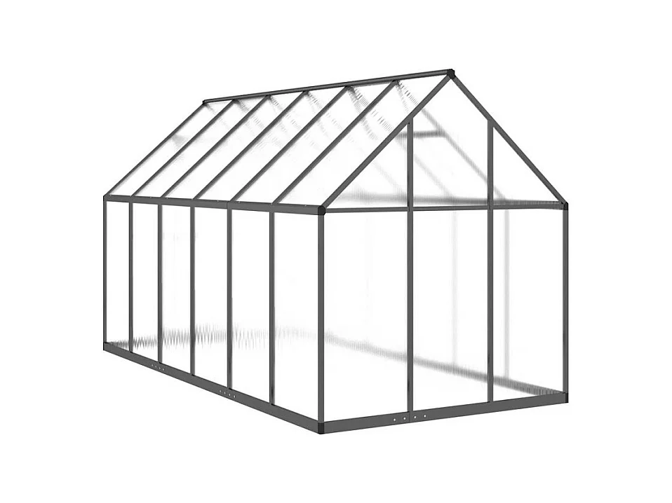 Serre avec cadre de base anthracite 334x169x195 cm aluminium