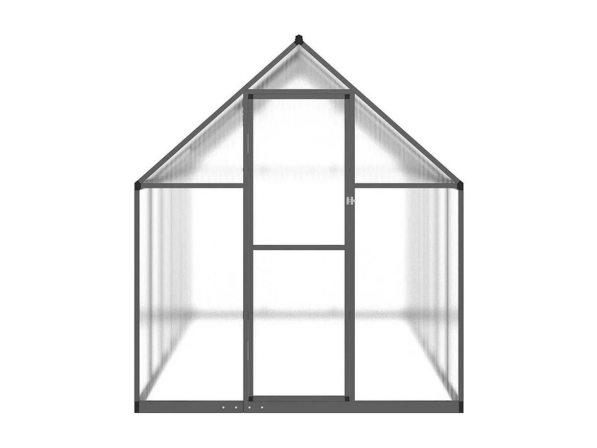 Serre avec cadre de base anthracite 334x169x195 cm aluminium