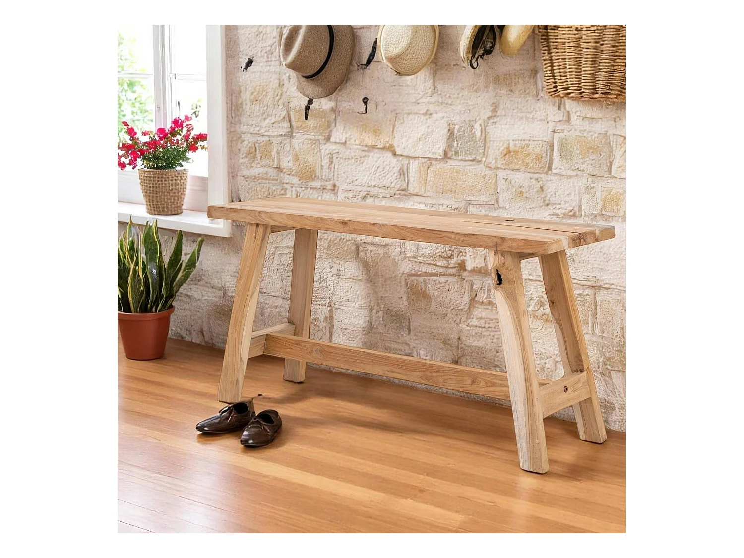 Petit banc en teck NARA