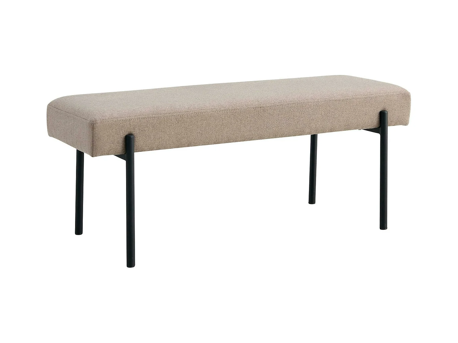 Banc d'entrée gris minéral, style moderne BRUGES