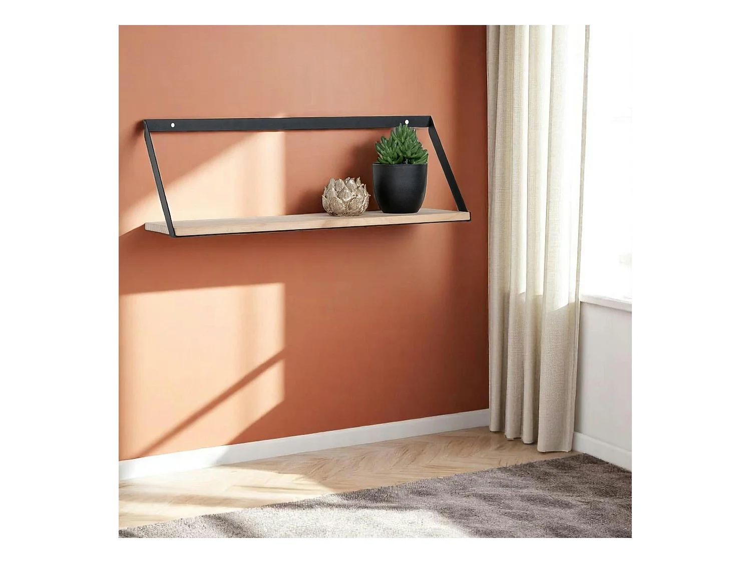 Etagère murale moderne en bois 55 cm TALLINN