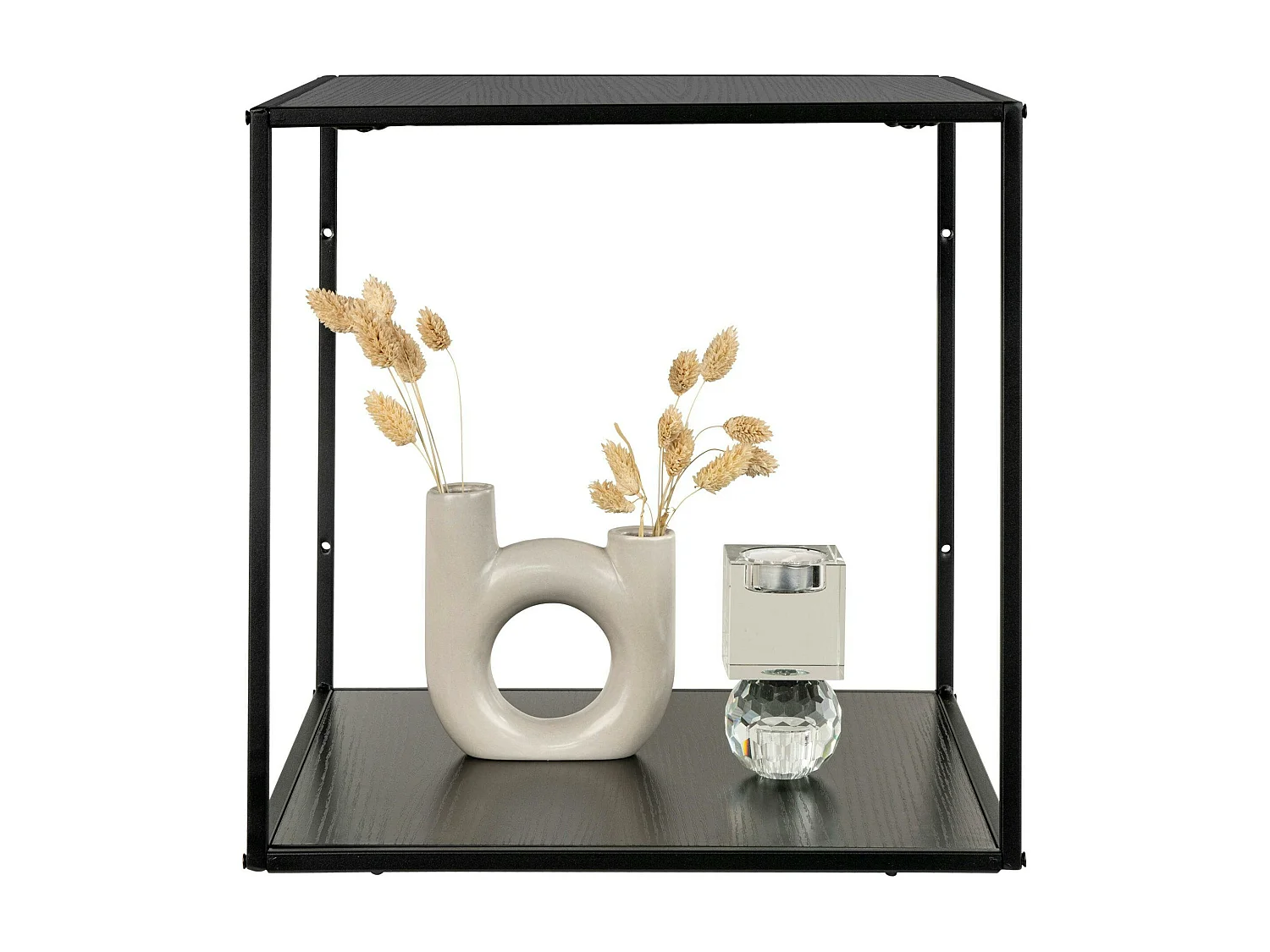 Etagère cube design en métal noir TALLINN