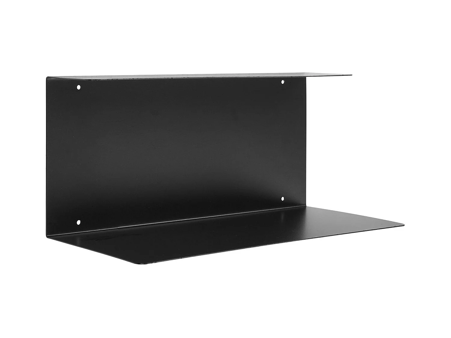 Etagère design en métal noir avec rebords TALLINN