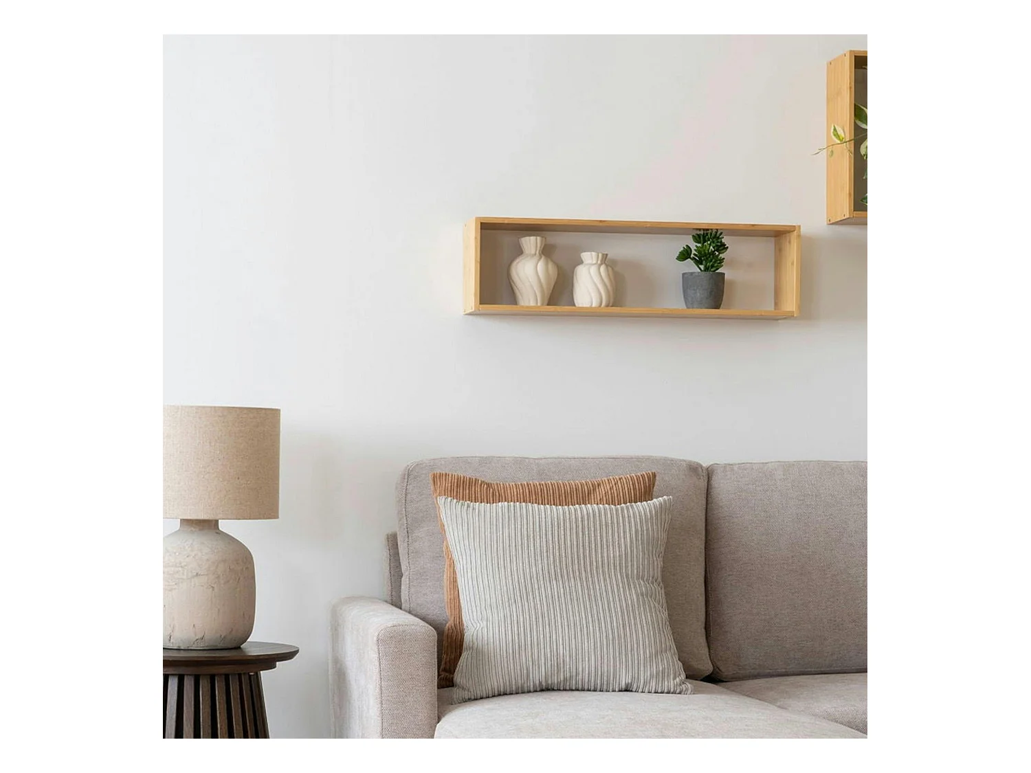 Etagère murale cadre en bambou TALLINN