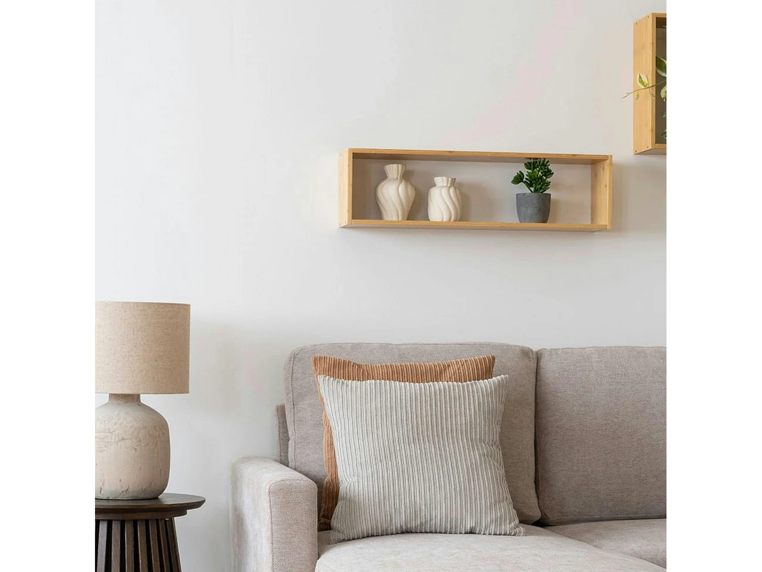 Etagère murale cadre en bambou TALLINN