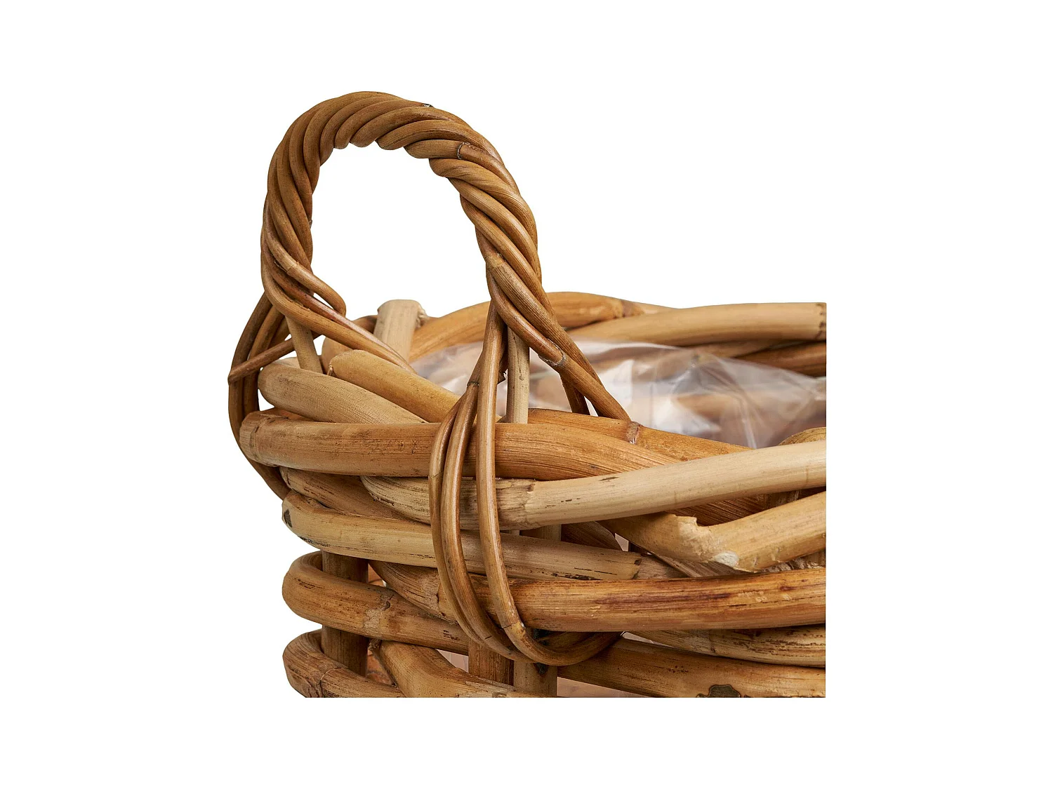 Cache-pot en rotin tressé (lot de 3)