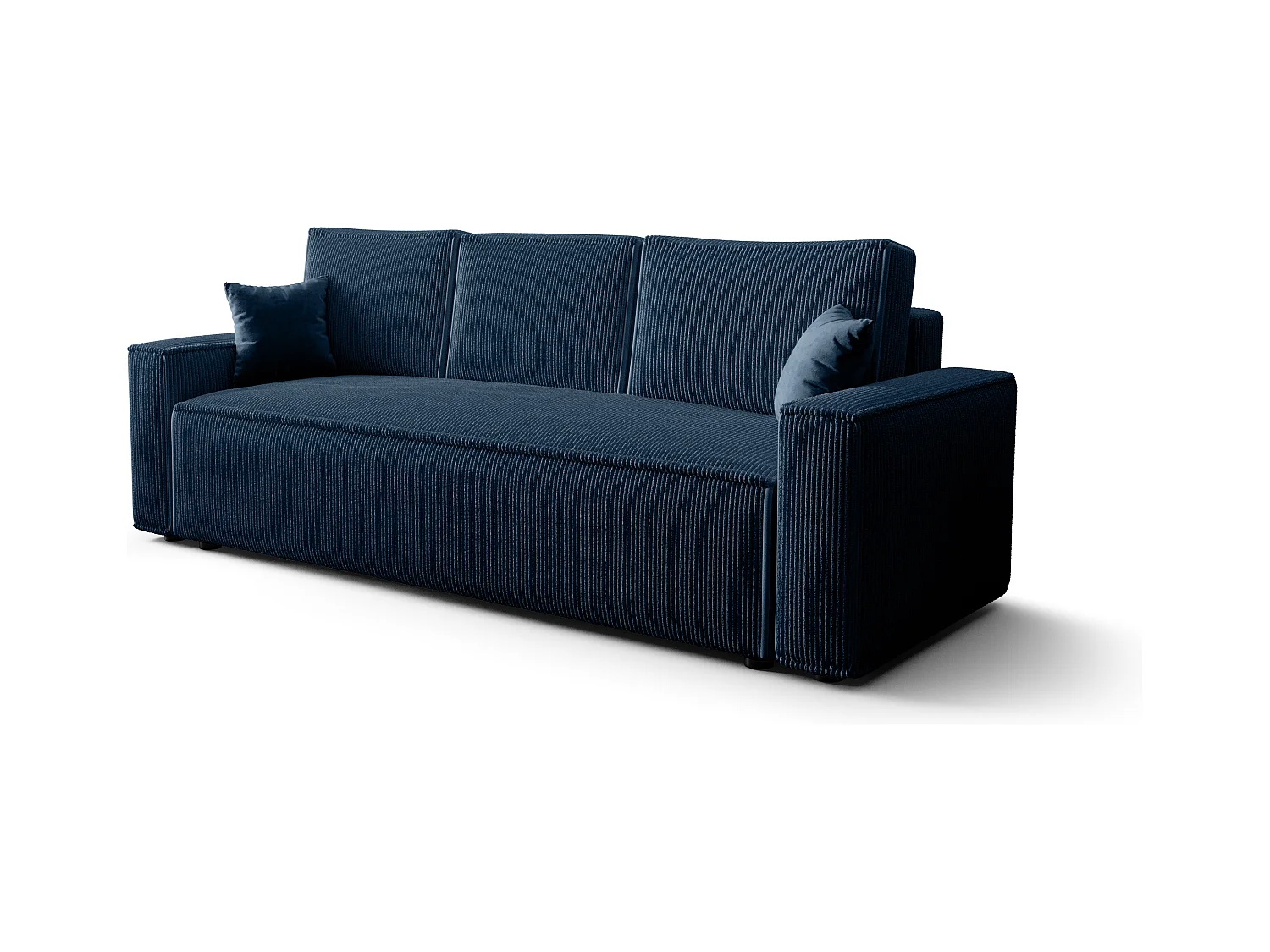 BEDANTE Sofa AMBRO Poso 05 mit Schlaffunktion, Dunkelblau, Sofa mit Stauraum, Bettkasten Wohnzimmersofa, Couch, Sofa, Bettsofa, Poso, Bettkasten, Bettcouch