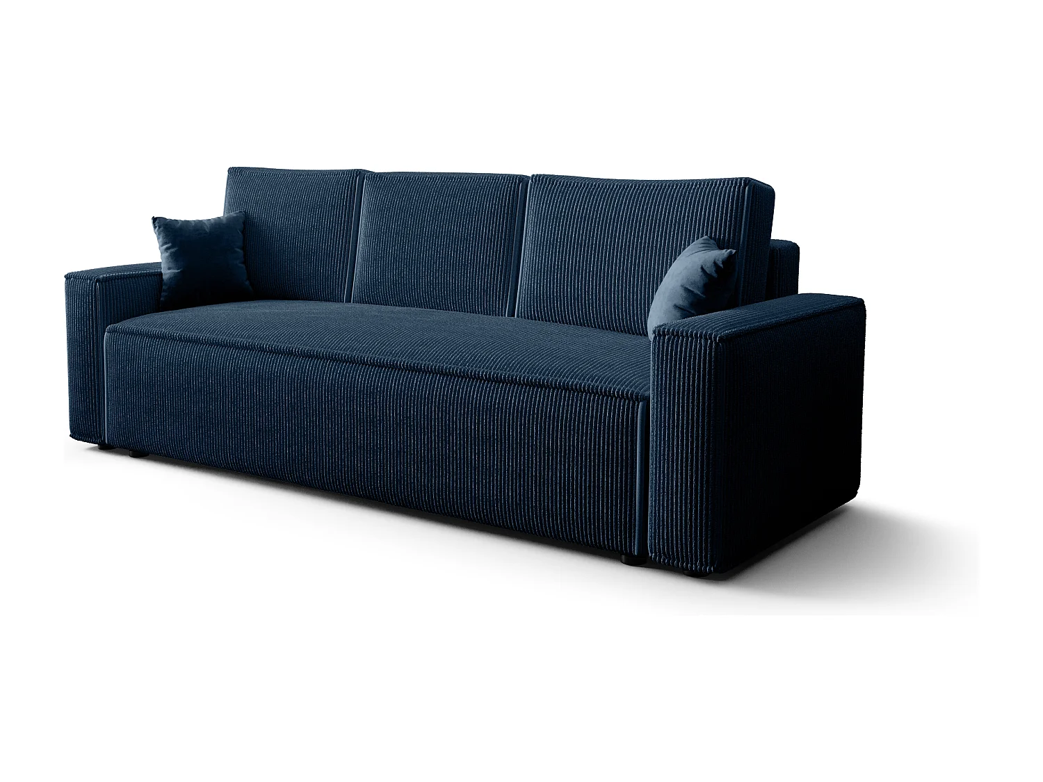 BEDANTE Sofa AMBRO Poso 05 mit Schlaffunktion, Dunkelblau, Sofa mit Stauraum, Bettkasten Wohnzimmersofa, Couch, Sofa, Bettsofa, Poso, Bettkasten, Bettcouch