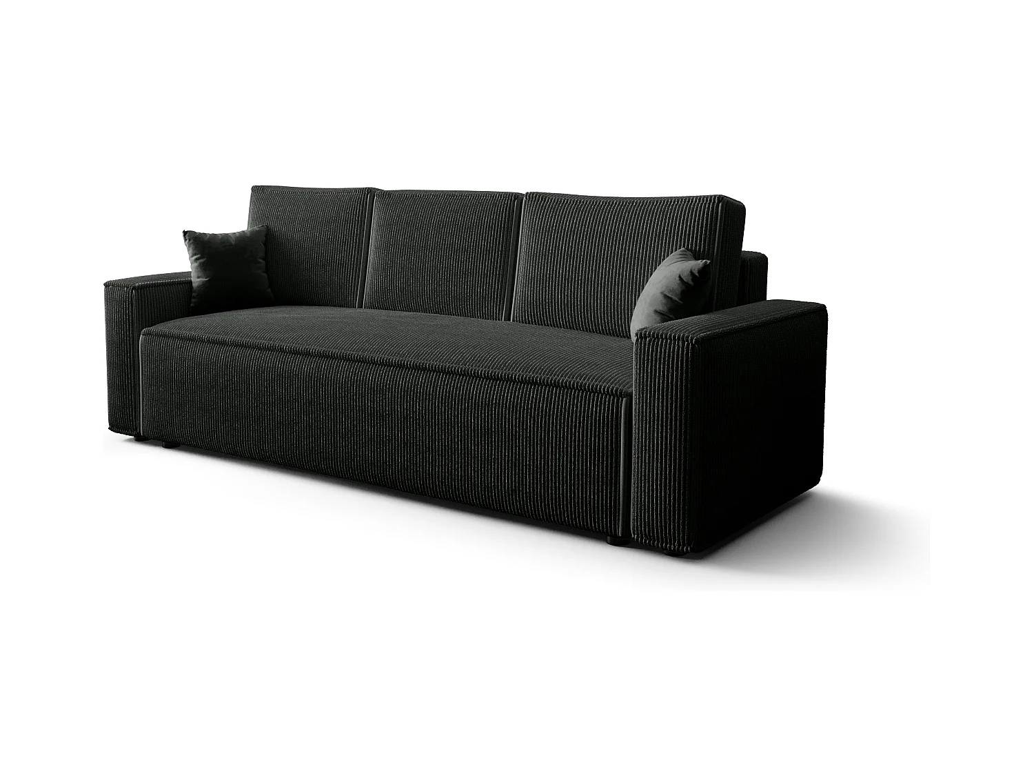 BEDANTE Sofa AMBRO Poso 34 mit Schlaffunktion, Antrazit, Sofa mit Stauraum, Bettkasten Wohnzimmersofa, Couch, Sofa, Bettsofa, Poso, Bettkasten, Bettcouch