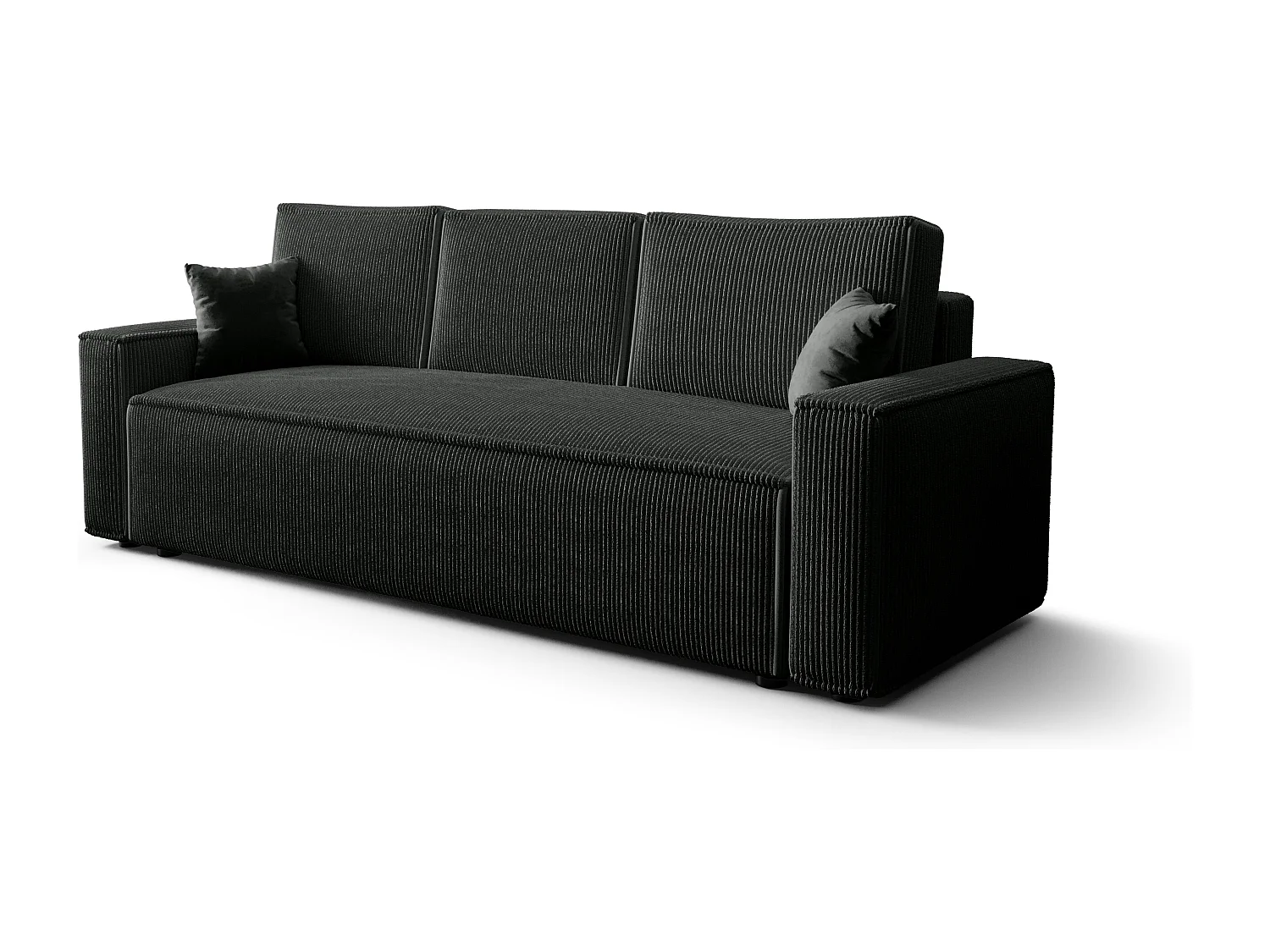 BEDANTE Sofa AMBRO Poso 34 mit Schlaffunktion, Antrazit, Sofa mit Stauraum, Bettkasten Wohnzimmersofa, Couch, Sofa, Bettsofa, Poso, Bettkasten, Bettcouch