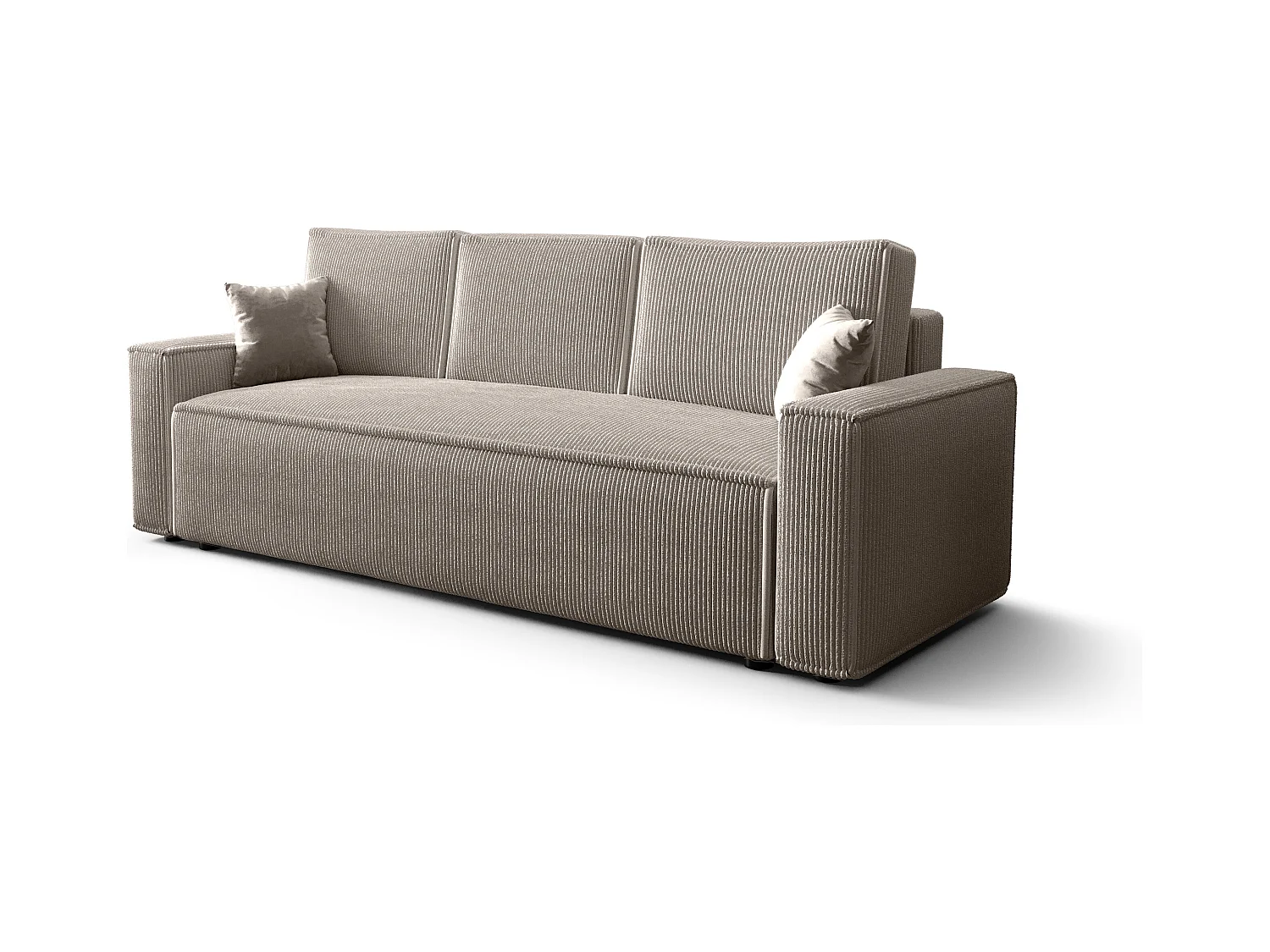 BEDANTE Sofa AMBRO Poso 100 mit Schlaffunktion, Beige, Sofa mit Stauraum, Bettkasten Wohnzimmersofa, Couch, Sofa, Bettsofa, Poso, Bettkasten, Bettcouch