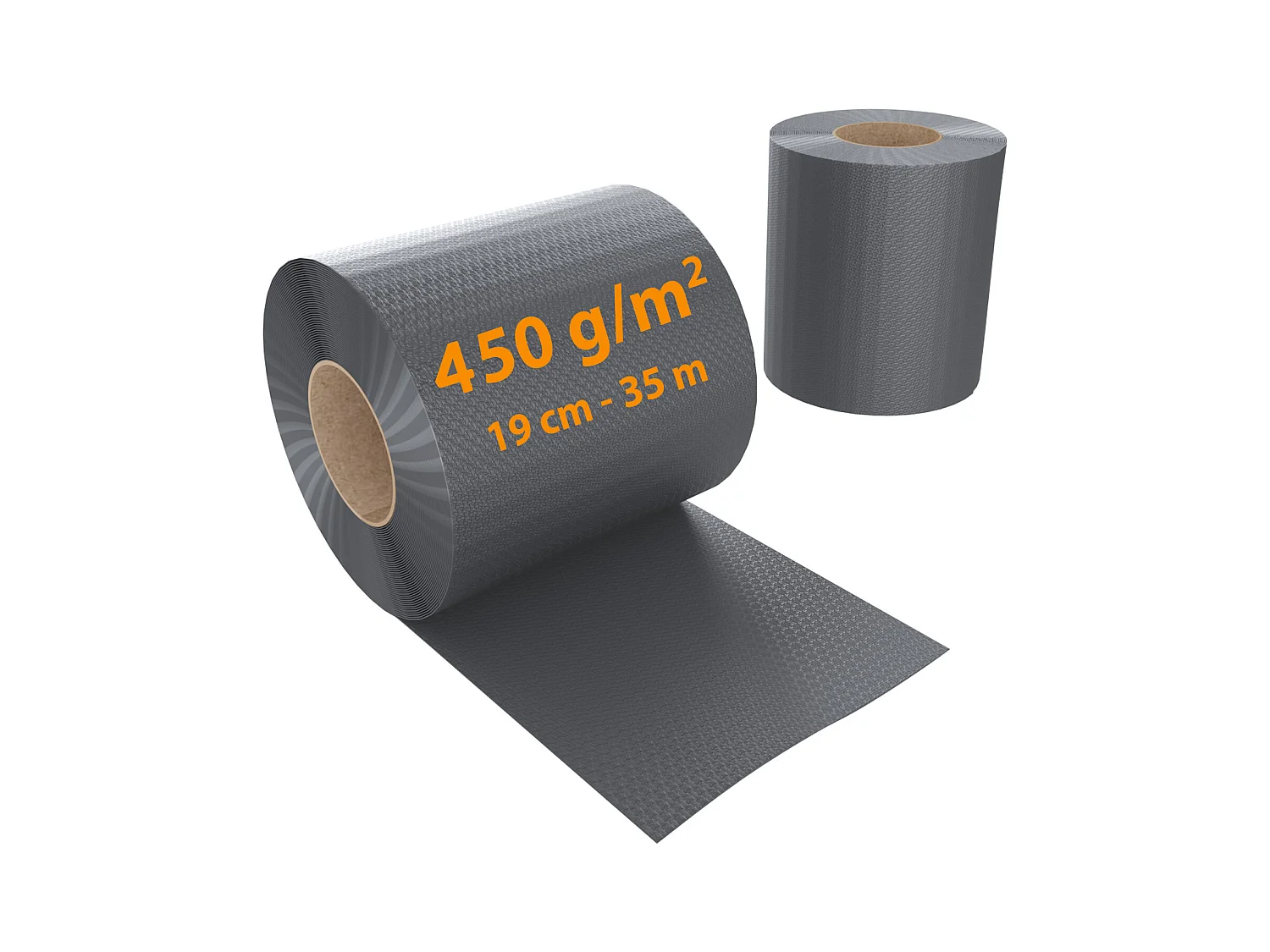 Schermo Privacy In PVC Per Recizioni A Doppia Sbarra Doppio Picchetto Rete Frangivista 450 g\/m\u00b2 35 m x 19 cm Con Clip Fissaggio Grigio Scuro